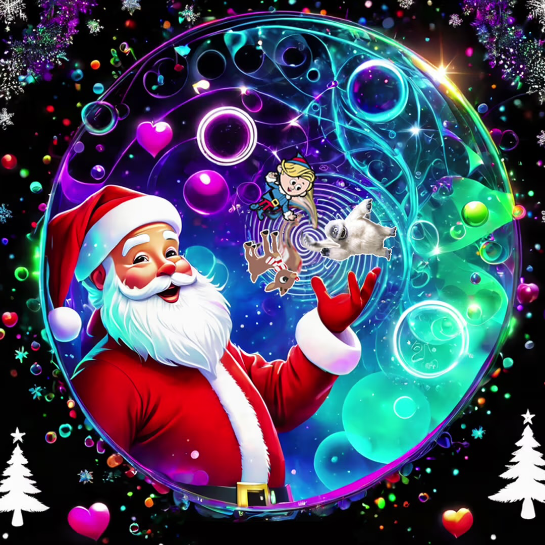 Psychedelic Santa Con